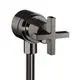 AXOR-HG-AXOR-Citterio-Wandanschluss-Stop-mit-Rueckflussverhinderer-Absperrventil-und-Kreuzgriff-Polished-Black-Chrome-39883330 gallery number 1